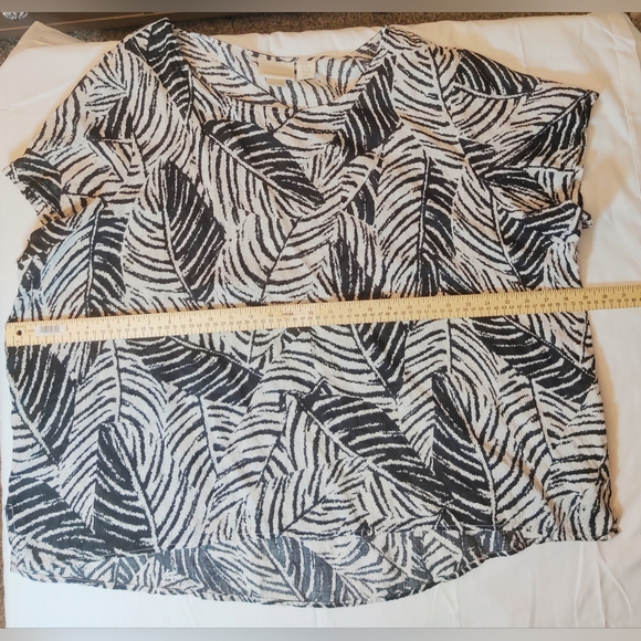 Cynthia Rowley Top 3X 100% Linen - Picture 5 of 7